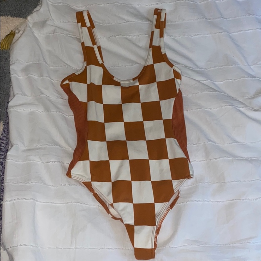 Checkered bodysuit